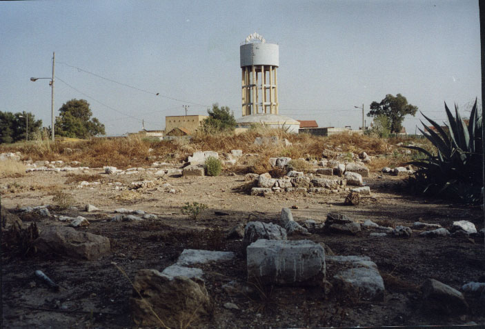 صورة لقرية المنشيه - فلسطين: : ما تبقى من مقبرة القرية - 2002