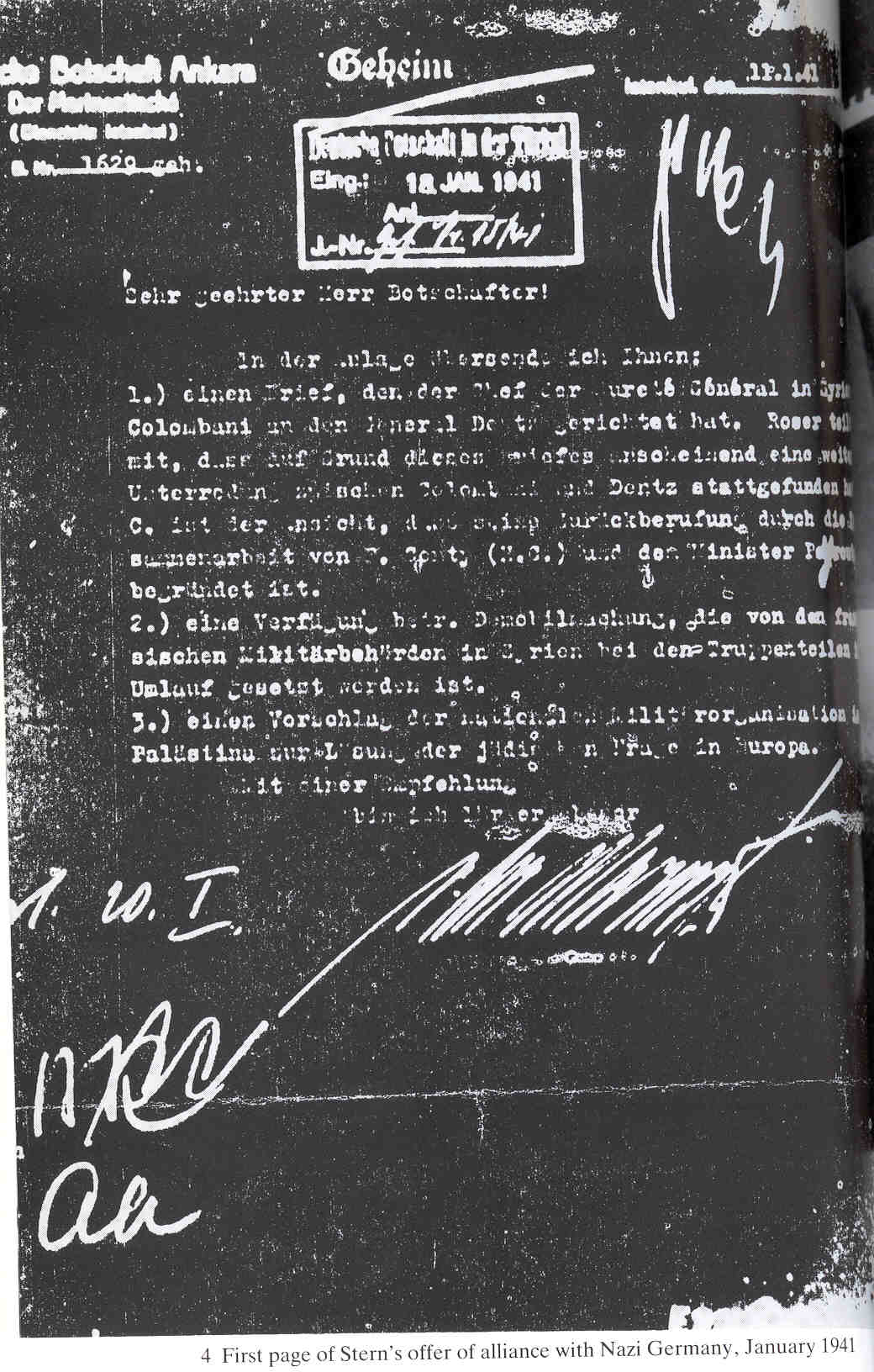 Why did Lehi (a.k.a. the Stern Gang) ask Nazis for an alliance against GB in Jan. & Dec. of 1941?